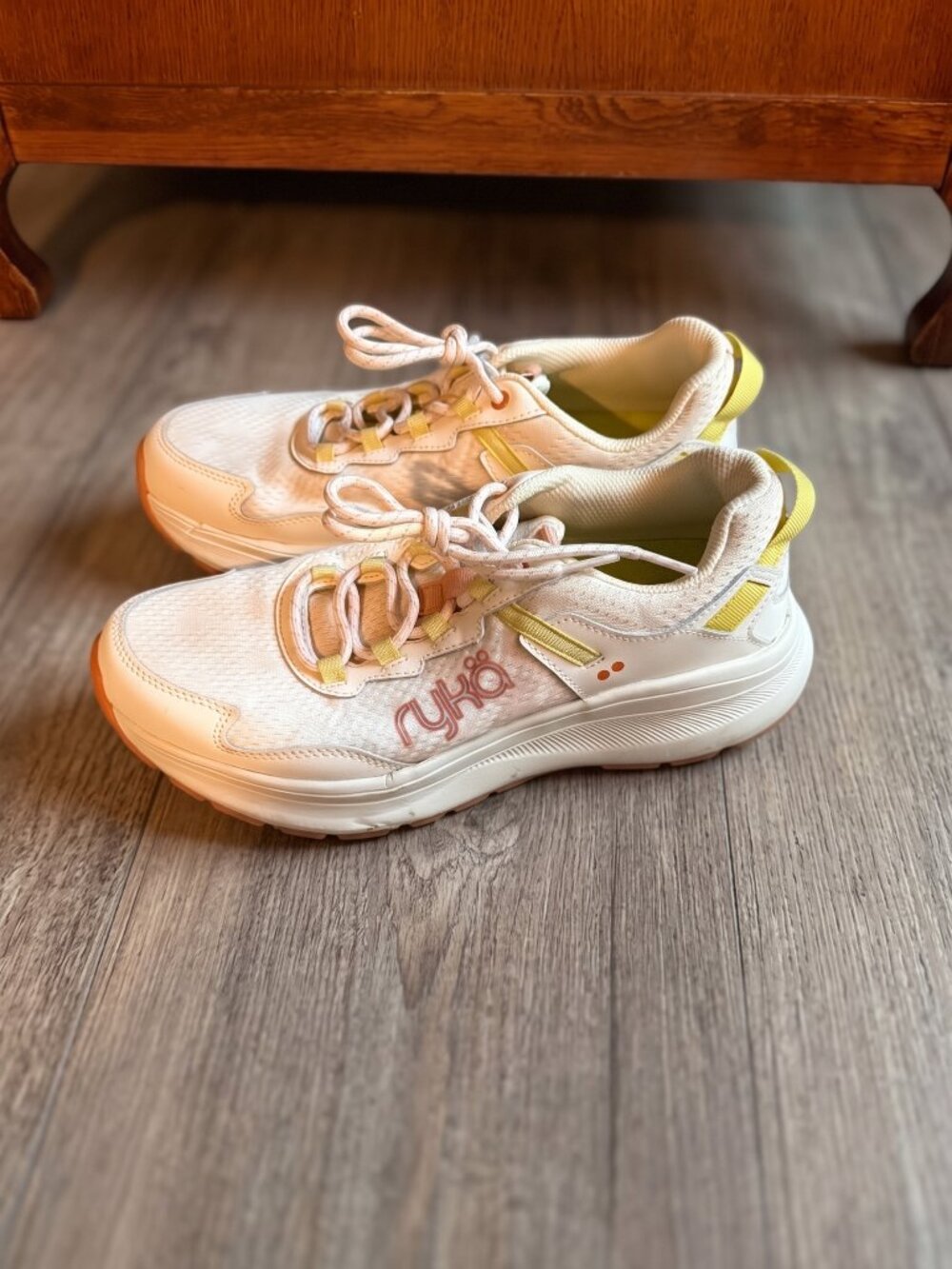 Rykä (Size 8.5 WIDE) Treetop Trail Leather & Fabric Hiking Sneakers